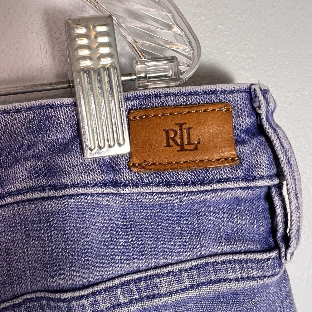 Lauren Ralph Lauren Women's Plus Sz 18 Ankle Jeans Embroidered Denim Straight - Picture 6 of 11